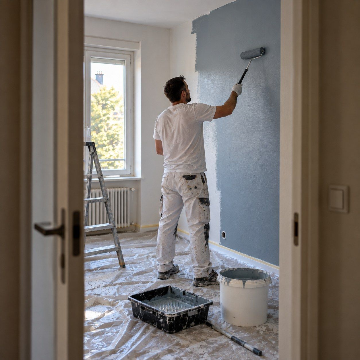 Stojan Sacipovic, peinture intérieure à Clermont-Ferrand